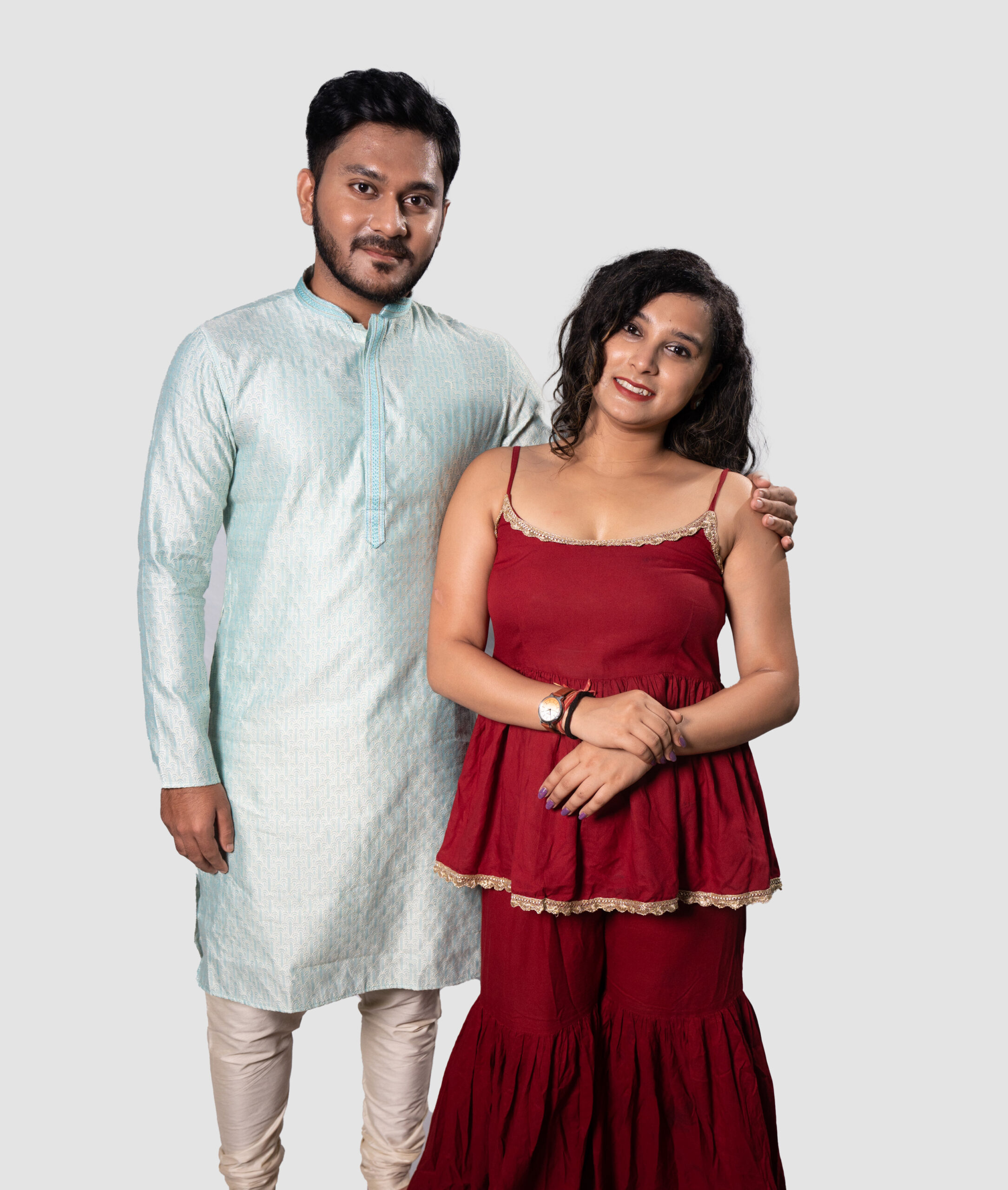 Sky Benarasi Silk DK Work Kurta Set
