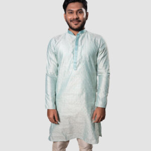 Sky Benarasi Silk DK Work Kurta Set