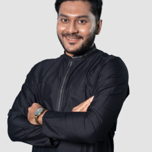 Black Rion Fabric DK Work Men’s Kurta Set